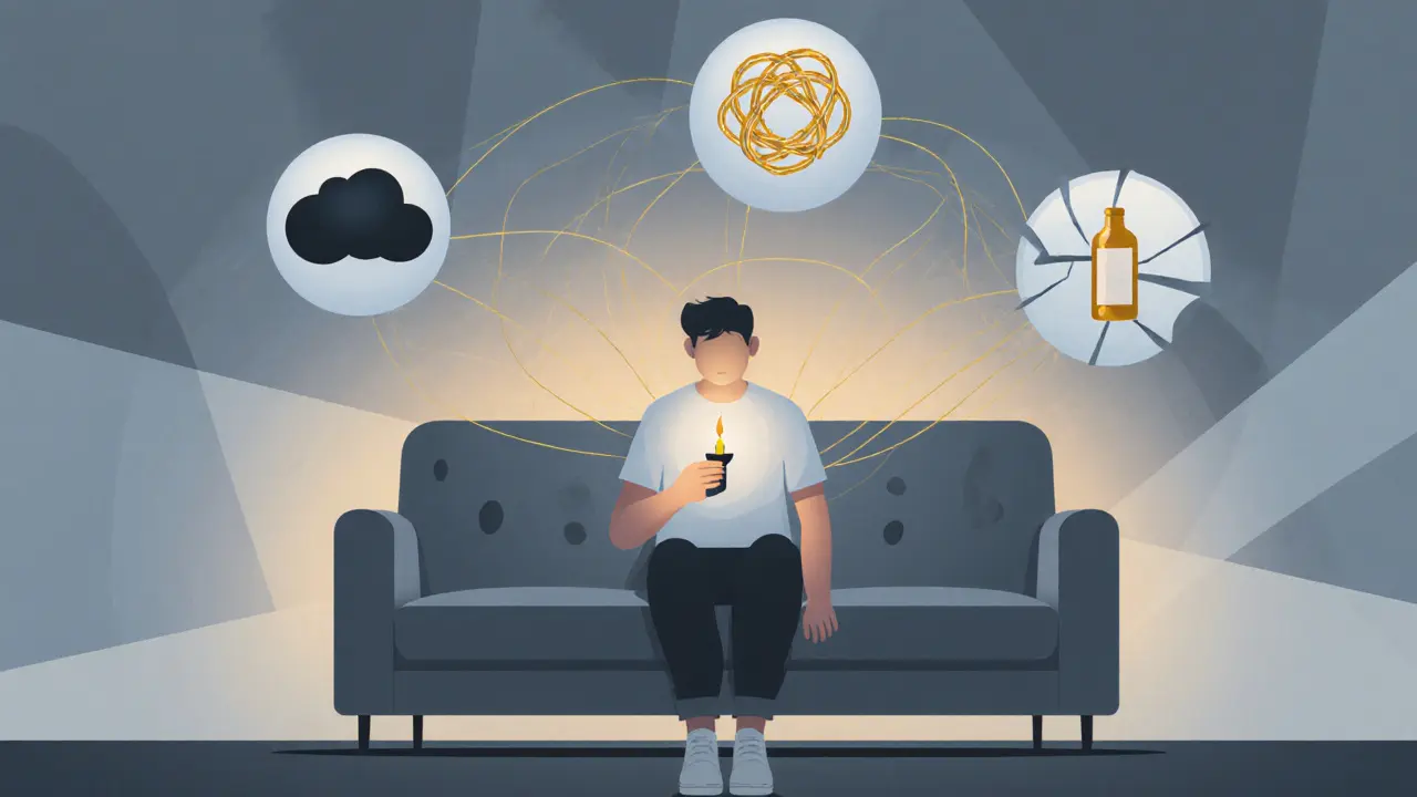 Komorbidity PTSD: Jak léčit deprese, úzkost a závislosti společně s posttraumatickou stresovou poruchou