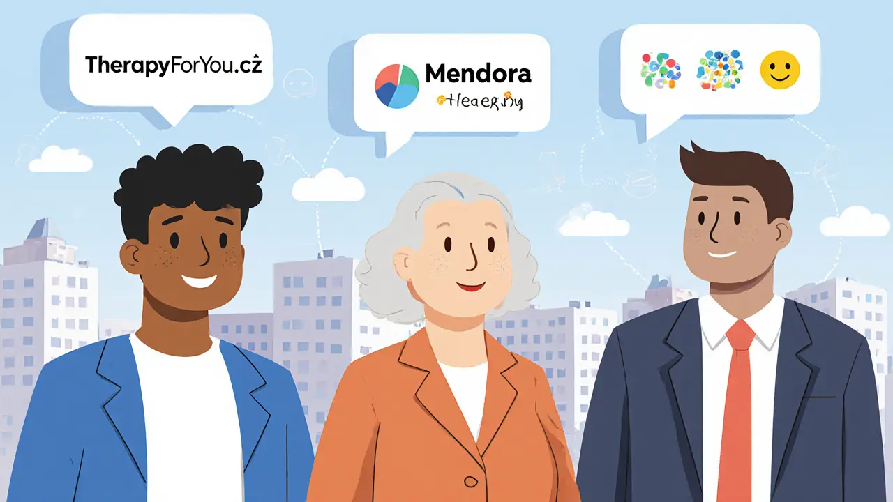 Různí klienti v Česku využívají různé online terapeutické platformy pro podporu.