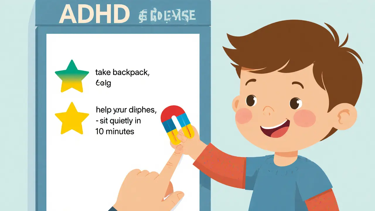 Jak nastavit domácí systém odměn pro dítě s ADHD: Praktický návod