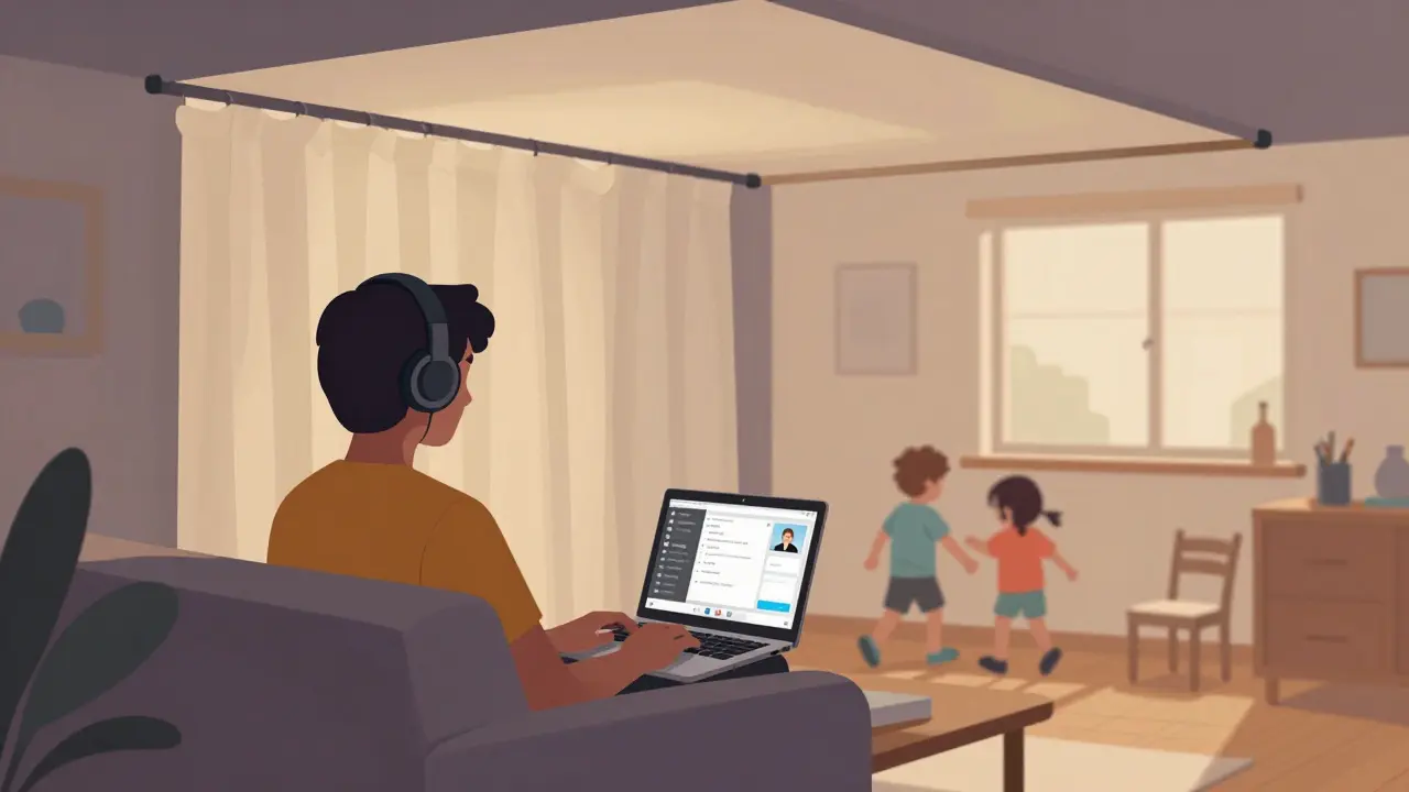 Co když nemám klidné místo pro online sezení? Praktická řešení, která skutečně fungují