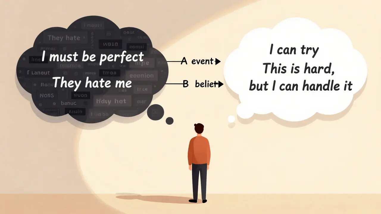 Racionálně-emoční behaviorální terapie (REBT): Ellisův přístup ke změně myšlenek a emocí