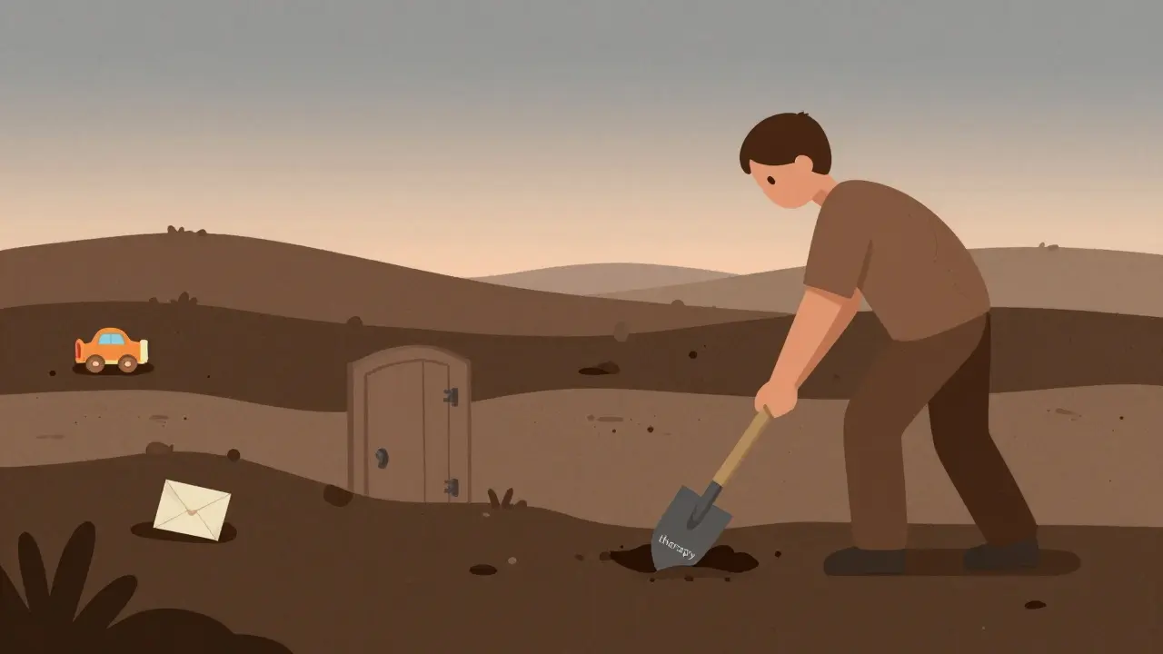 Člověk jako krajina, kterou se překopává, odhalují se skryté vzpomínky a zranění.