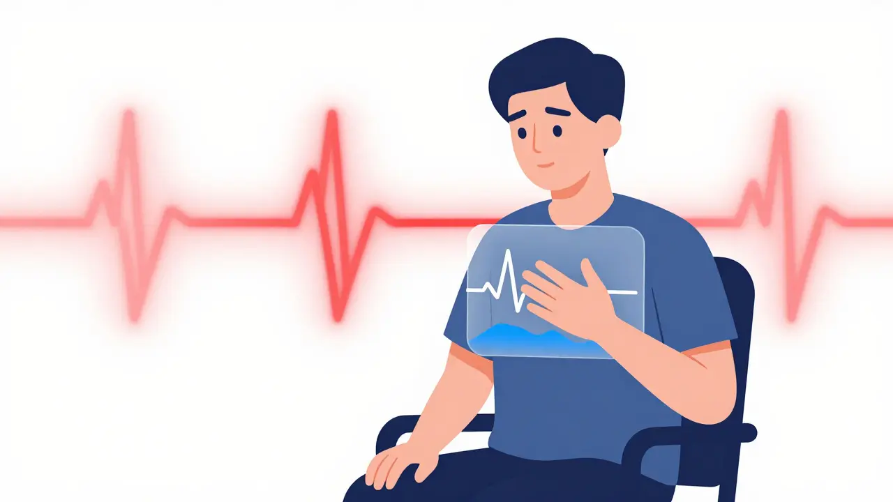 Tělesné projevy úzkosti: Jak terapie řeší palpitace, dušnost a svalové napětí