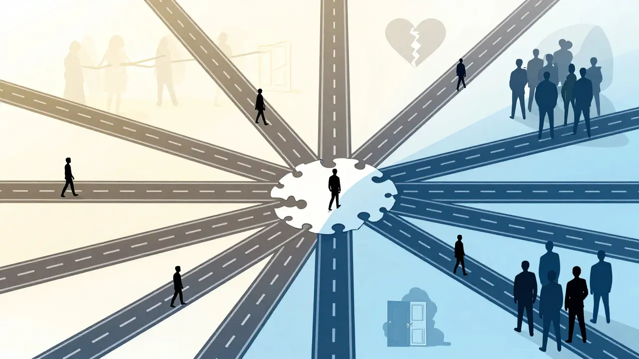 Fragmentovaná společnost s izolovanými jednotlivci po krizi