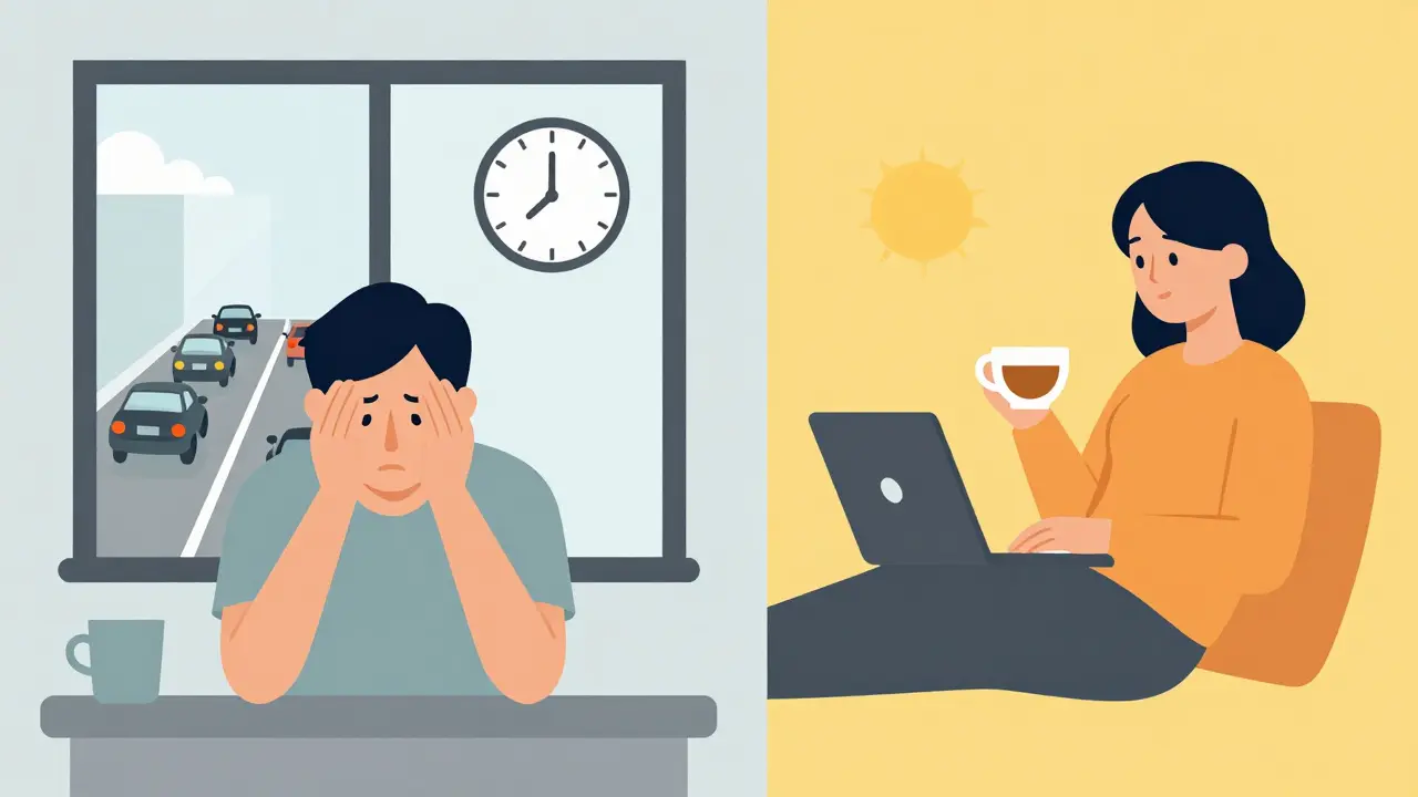 Porovnání stresu cesty do ordinace a relaxace při online terapii