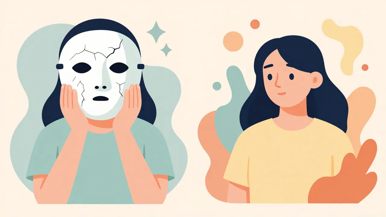 Metafora odhalení masky a přijetí neurodiverzity